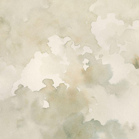 Warm Clouds Abstract I White Modern Wood Framed Art Print by Caroline, Emma