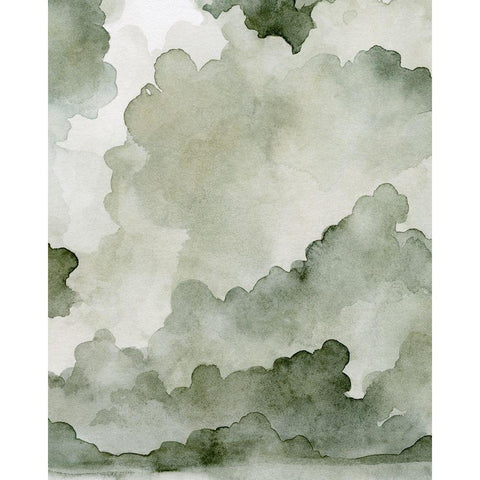 Impending Thunder I White Modern Wood Framed Art Print by Caroline, Emma