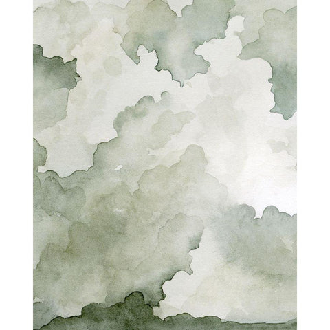 Impending Thunder II White Modern Wood Framed Art Print by Caroline, Emma
