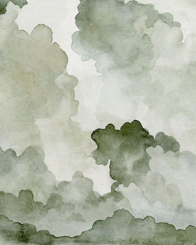 Impending Thunder IV Black Ornate Wood Framed Art Print with Double Matting by Caroline, Emma