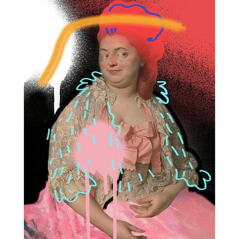 Masterful Photoshop I Gold Ornate Wood Framed Art Print with Double Matting by Warren, Annie