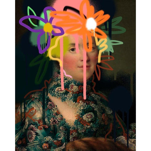 Masterful Photoshop III Gold Ornate Wood Framed Art Print with Double Matting by Warren, Annie