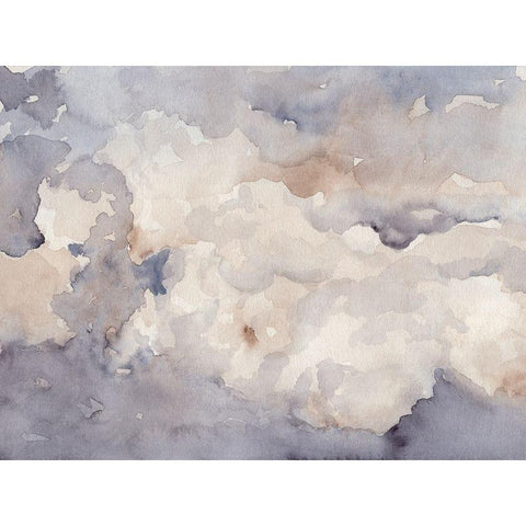 Clouds in Neutral II Gold Ornate Wood Framed Art Print with Double Matting by Parker, Jennifer Paxton