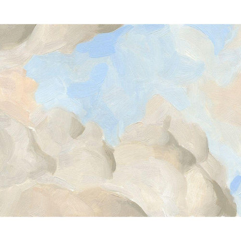 Cloud Coast I White Modern Wood Framed Art Print by Green, Jacob
