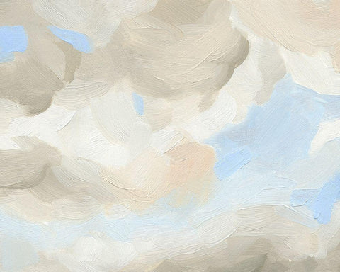 Cloud Coast IV White Modern Wood Framed Art Print with Double Matting by Green, Jacob