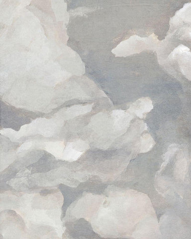 Scattered Sky I White Modern Wood Framed Art Print with Double Matting by Warren, Annie