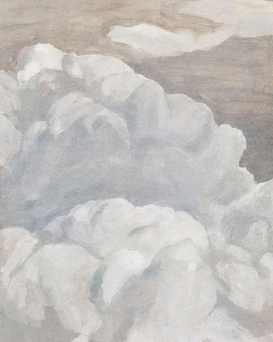 Scattered Sky II White Modern Wood Framed Art Print with Double Matting by Warren, Annie