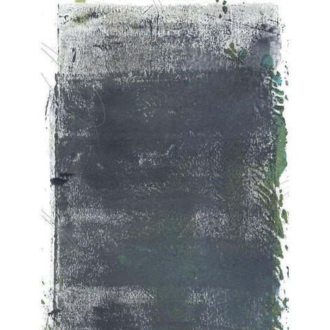 Roller Oxide III Black Modern Wood Framed Art Print with Double Matting by Green, Jacob