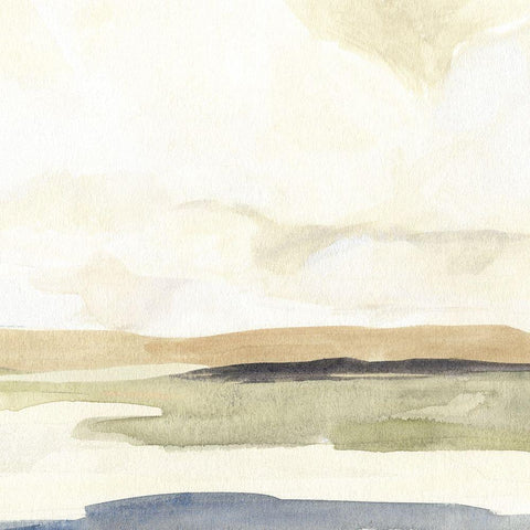 Slate Horizon II Black Modern Wood Framed Art Print by Warren, Annie