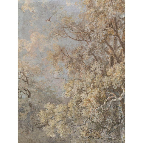 Forest Fresco II Gold Ornate Wood Framed Art Print with Double Matting by Barnes, Victoria