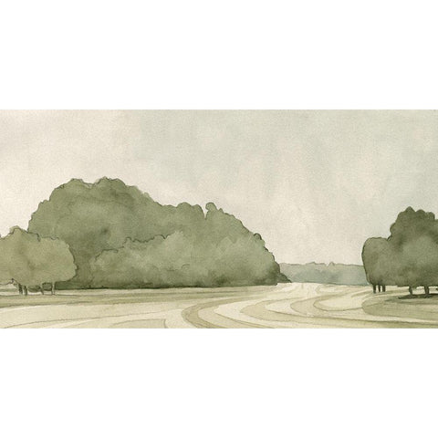 On Course I Gold Ornate Wood Framed Art Print with Double Matting by Caroline, Emma