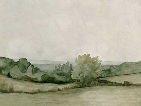 Vintage Views II White Modern Wood Framed Art Print with Double Matting by Caroline, Emma