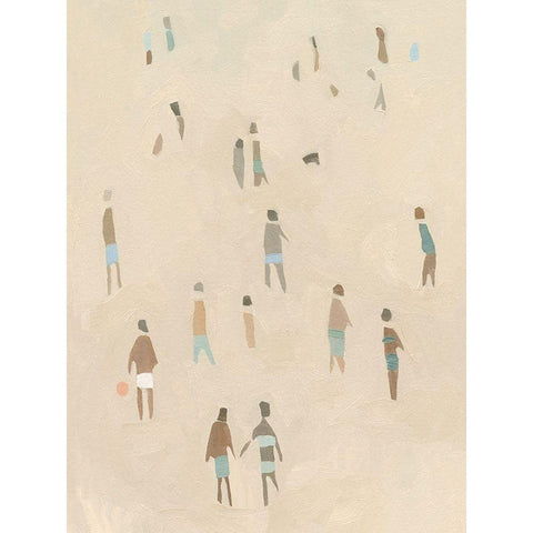 Beach Goer I Gold Ornate Wood Framed Art Print with Double Matting by Caroline, Emma