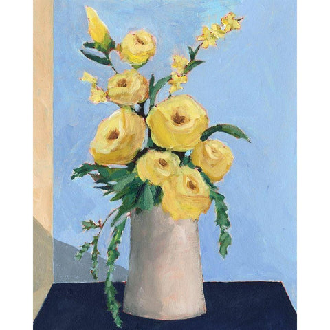 Garden Rewards I Black Modern Wood Framed Art Print with Double Matting by Moore, Regina