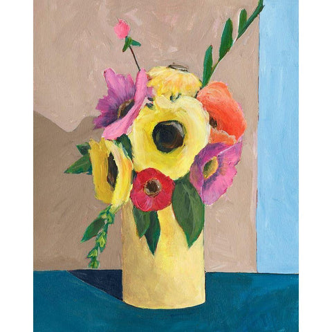 Garden Rewards II White Modern Wood Framed Art Print by Moore, Regina