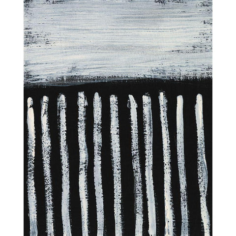 Ivory and Black III Black Modern Wood Framed Art Print by Moore, Regina