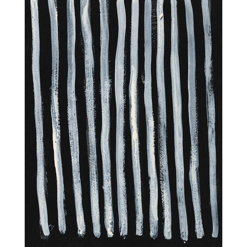 Ivory and Black IV Black Modern Wood Framed Art Print with Double Matting by Moore, Regina