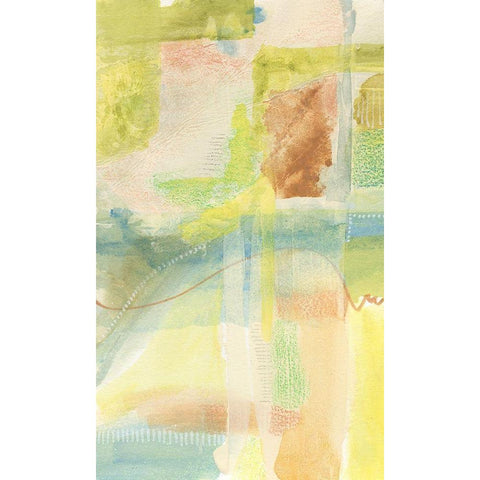 Pastel Bond III Gold Ornate Wood Framed Art Print with Double Matting by Moore, Regina