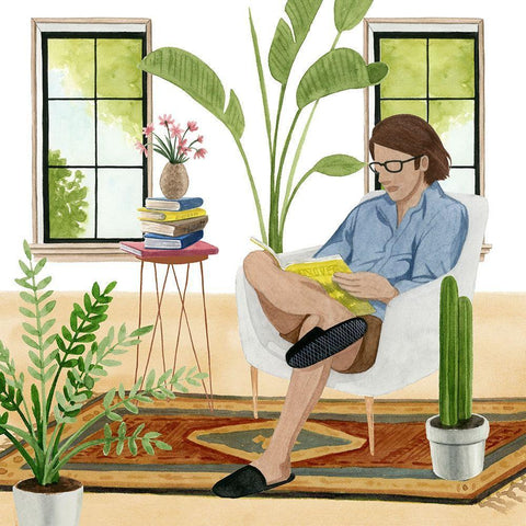 Alone Time IV Gold Ornate Wood Framed Art Print with Double Matting by Popp, Grace