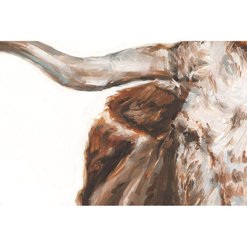 Steer Clear I White Modern Wood Framed Art Print by Harper, Ethan