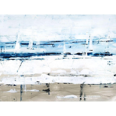 Sea Gaze II White Modern Wood Framed Art Print by Harper, Ethan