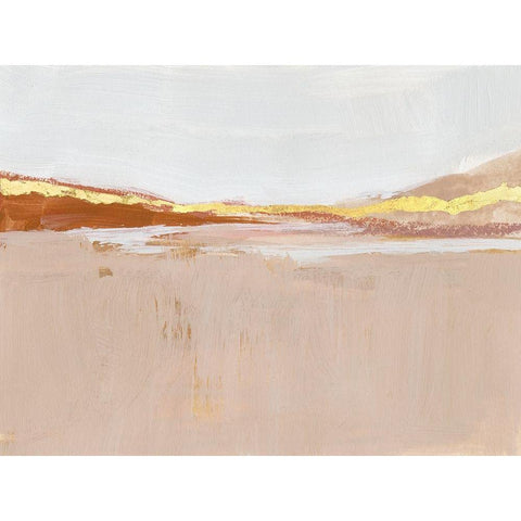 Gilded Expanse II White Modern Wood Framed Art Print by Barnes, Victoria