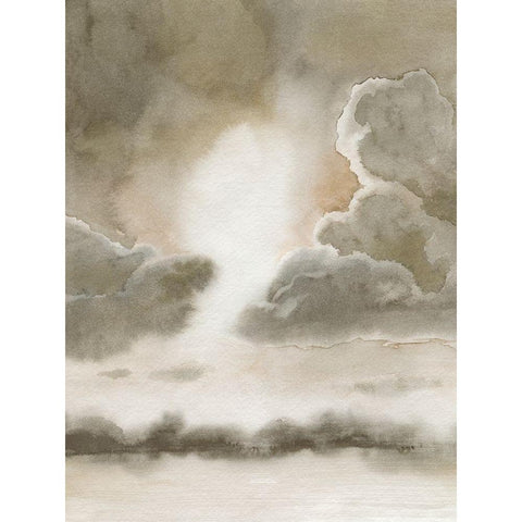 Sepia Sky I White Modern Wood Framed Art Print by Popp, Grace