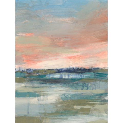 Vast Marsh I Black Modern Wood Framed Art Print by Goldberger, Jennifer