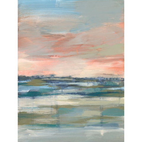 Vast Marsh II White Modern Wood Framed Art Print by Goldberger, Jennifer