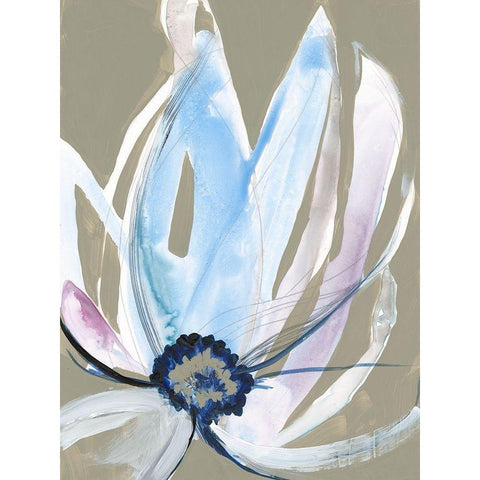 Floral Focus I Black Modern Wood Framed Art Print with Double Matting by Goldberger, Jennifer