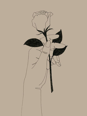 Youre the One I Black Ornate Wood Framed Art Print with Double Matting by Popp, Grace