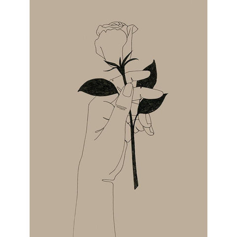 Youre the One I Black Modern Wood Framed Art Print by Popp, Grace