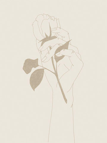 Youre the One IV White Modern Wood Framed Art Print with Double Matting by Popp, Grace