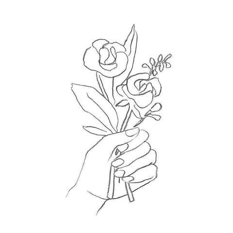 For You I Gold Ornate Wood Framed Art Print with Double Matting by Warren, Annie