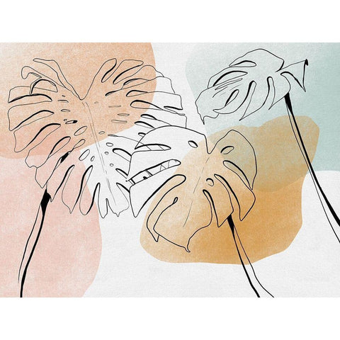 Summer Warmth I Black Modern Wood Framed Art Print by Holman, Nicholas