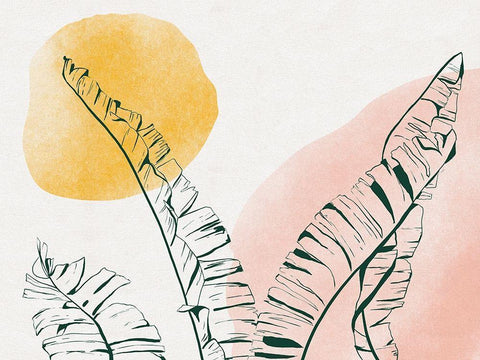 Summer Warmth II Black Ornate Wood Framed Art Print with Double Matting by Holman, Nicholas