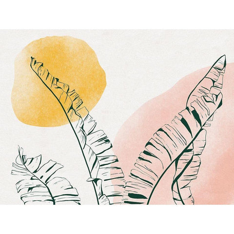 Summer Warmth II Black Modern Wood Framed Art Print by Holman, Nicholas