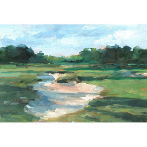 Golf Course Study I Black Modern Wood Framed Art Print with Double Matting by Harper, Ethan