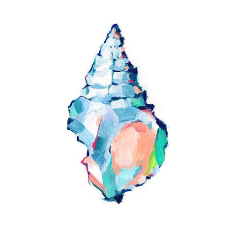 Pop Shell Study II Black Modern Wood Framed Art Print by Harper, Ethan