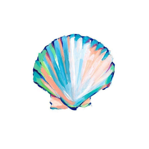 Pop Shell Study III Gold Ornate Wood Framed Art Print with Double Matting by Harper, Ethan