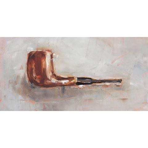 This is a Pipe I White Modern Wood Framed Art Print by Harper, Ethan