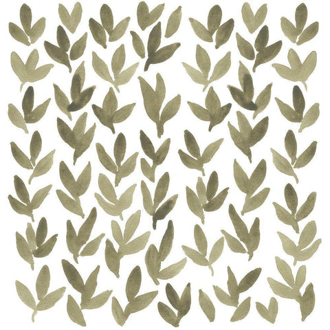 Greenery Motif IV Gold Ornate Wood Framed Art Print with Double Matting by Vess, June Erica