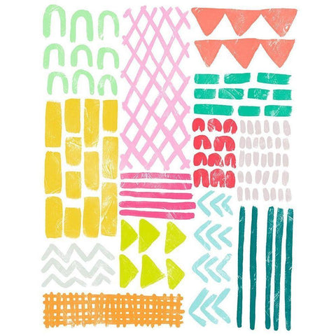 Candy Color Signals II Gold Ornate Wood Framed Art Print with Double Matting by Vess, June Erica