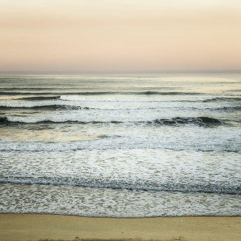 Serenity by the Sea I White Modern Wood Framed Art Print with Double Matting by Poinski, Dianne