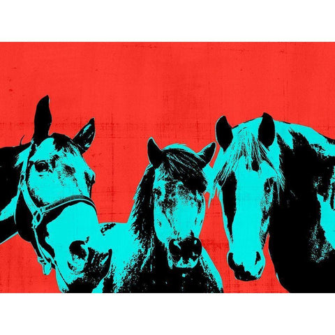 Pop Art Farm I Black Modern Wood Framed Art Print by Warren, Annie