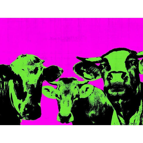 Pop Art Farm VI White Modern Wood Framed Art Print by Warren, Annie