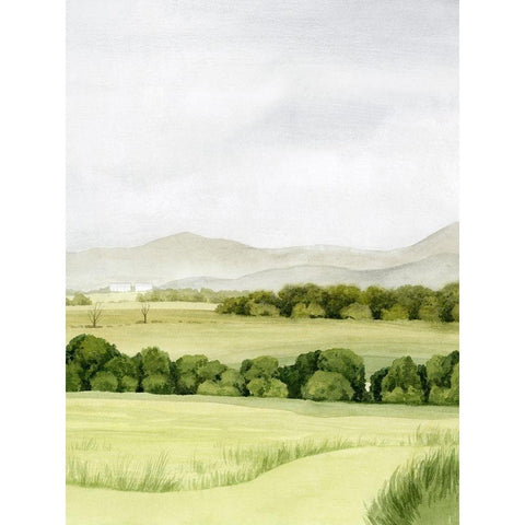 Lush Farmland II White Modern Wood Framed Art Print by Popp, Grace