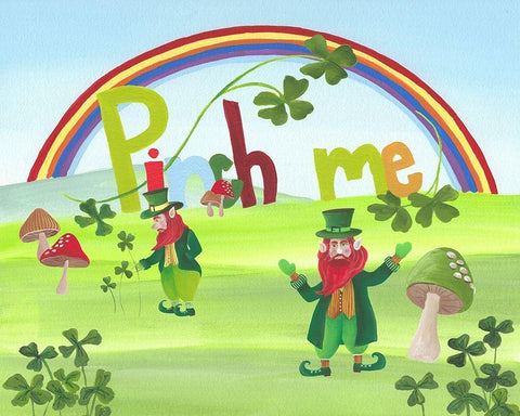 Pinch Me II Black Ornate Wood Framed Art Print with Double Matting by Moore, Regina