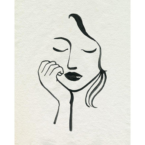 Day Dreamer I Black Modern Wood Framed Art Print with Double Matting by Popp, Grace