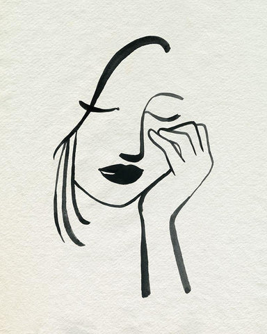 Day Dreamer II Black Ornate Wood Framed Art Print with Double Matting by Popp, Grace